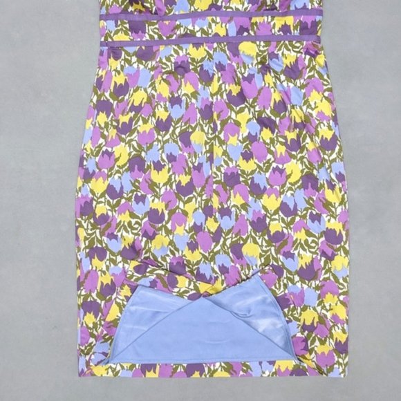 Boden Petite Floral Cotton Easter Dress SZ 8P - Picture 5 of 6